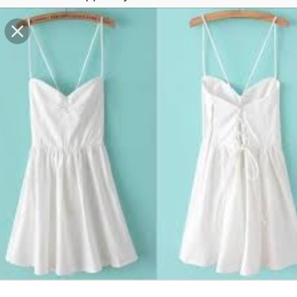 American Apparel Corset Criss Cross Sun Dress